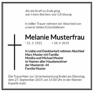 Traueranzeigen