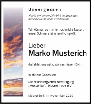 Jahresgedächtnis TR 14 farbig, 79x90 mm, Himmel mit Wolken, farbig